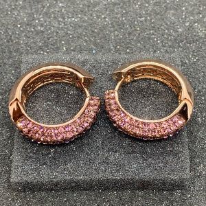 *SOLD* Joan Boyce Pave Crystal Petite Earrings.